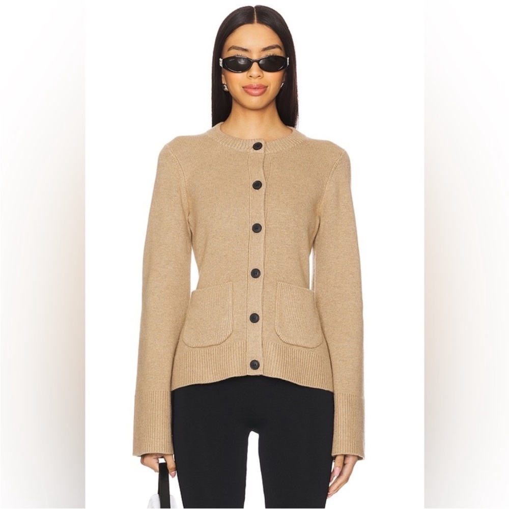 Pistola Dani Cinched Waist Cardigan Cotton Wool Cashmere Blend Size M NWT